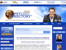 Tablet Screenshot of bestpsychicdirectory.com